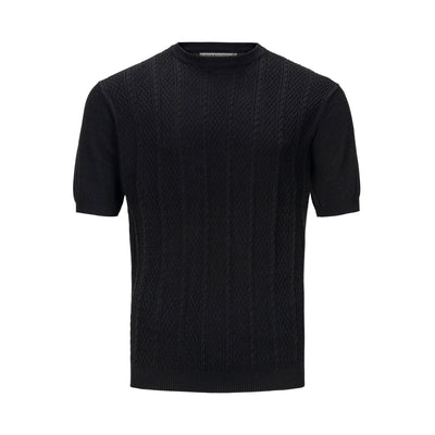 LAVANE TEXTURED CREW NECK