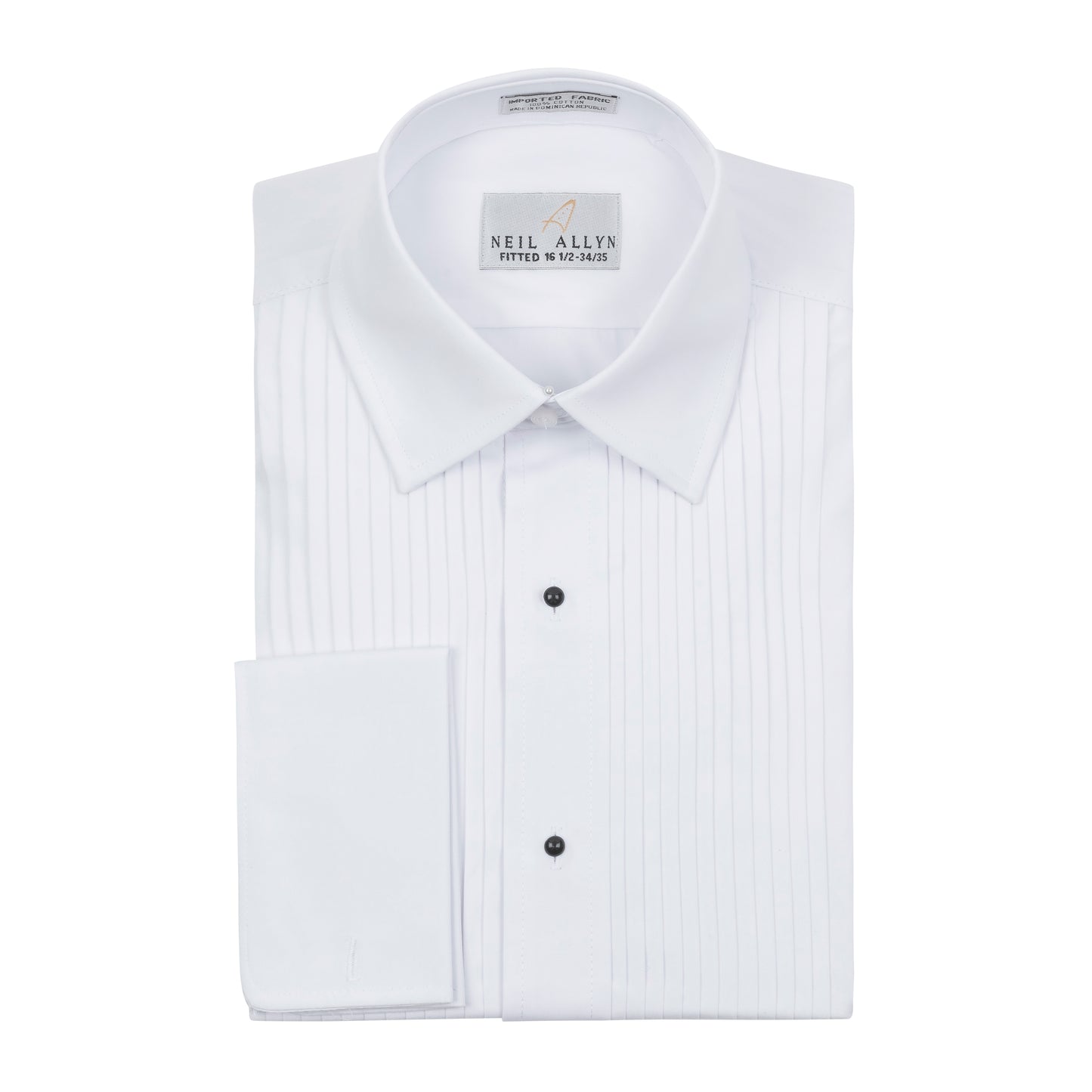 NEIL ALLYN PLEATED SLIM FIT TUXEDO SHIRT