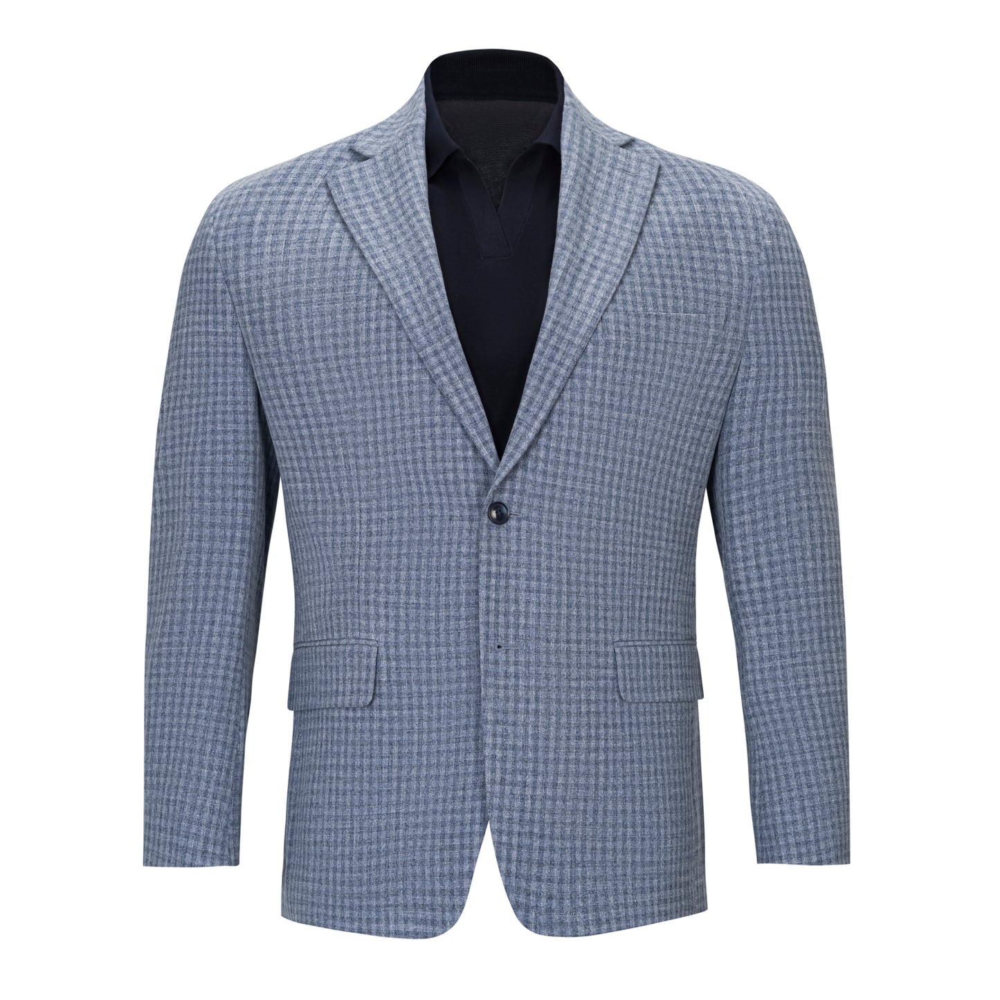 TOMMY HILFIGER TONAL BLUE PLAID SPORTCOAT