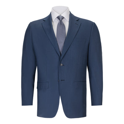 BARONI BLUE PIN DOT SUIT IN E. ZEGNA FABRIC