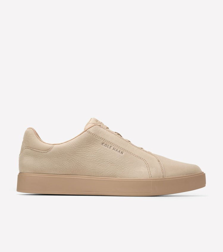 COLE HAAN GRANDPRO LUXE SLIP-ON SNEAKERS IN DARK LATTE