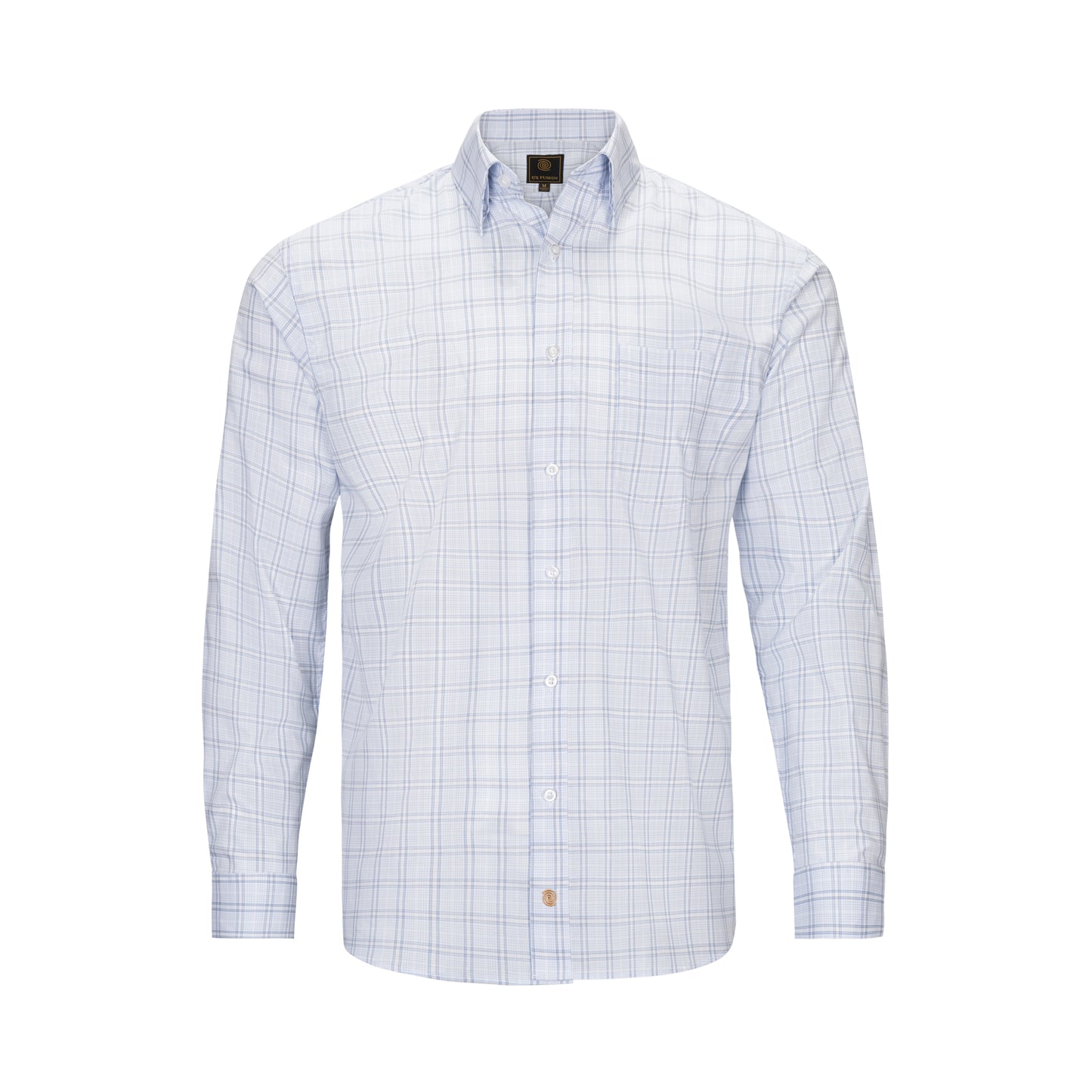 F/X FUSION COTTON WRINKLE-FREE MULTI CHECK SHIRT
