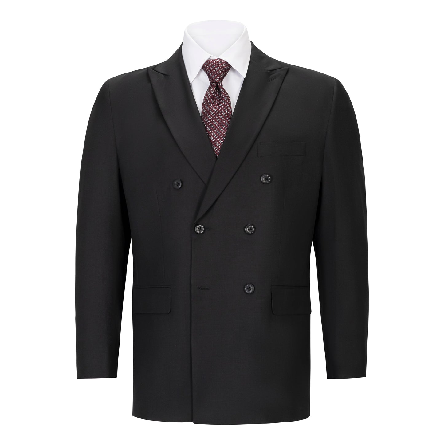 GILARDINI UOMO BLACK DOUBLE-BREASTED SUIT