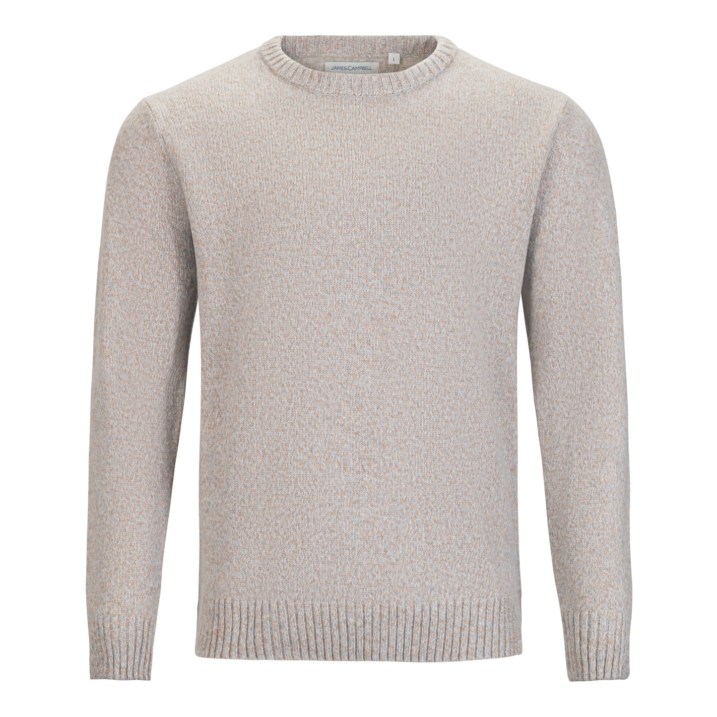 JAMES CAMPBELL MERINO MARLED CREW NECK SWEATER