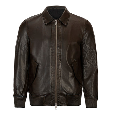 JOHNNY Q VEGAN LEATHER BOMBER JACKET (more colors)