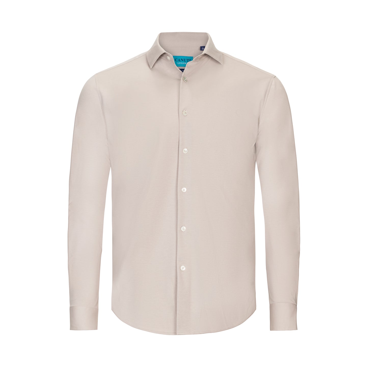 CANUTI LUXURY KNIT CUT & SEWN SOLID SHIRT