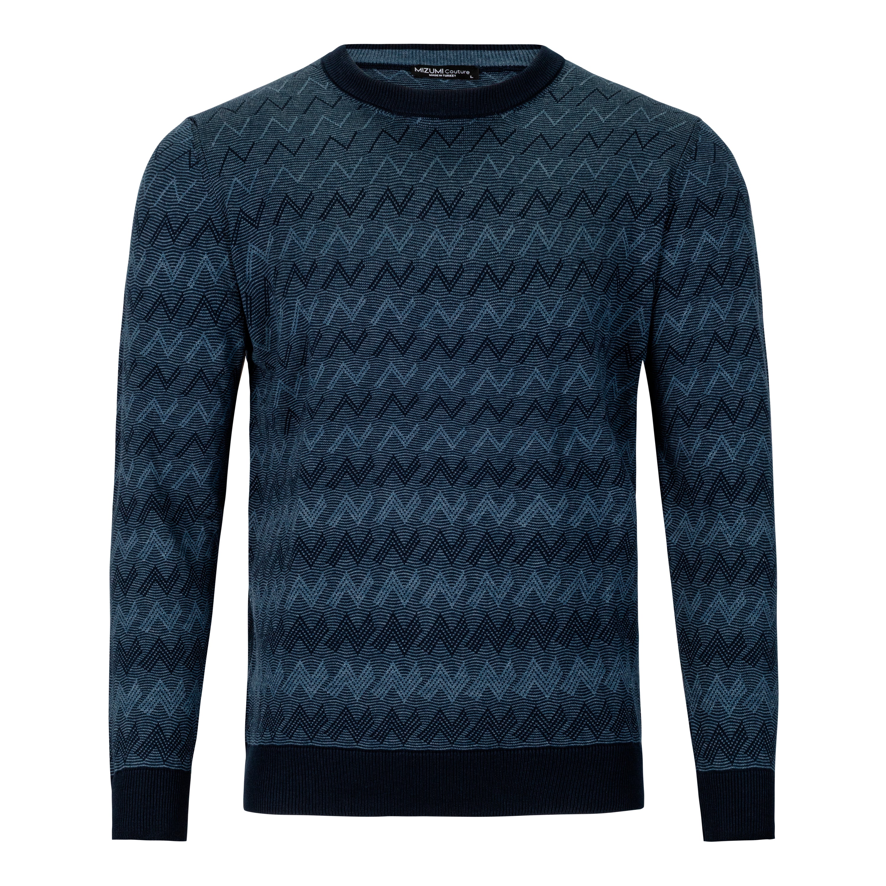 MIZUMI COUTURE JACQUARD CREW NECK SWEATER – Miltons - The Store