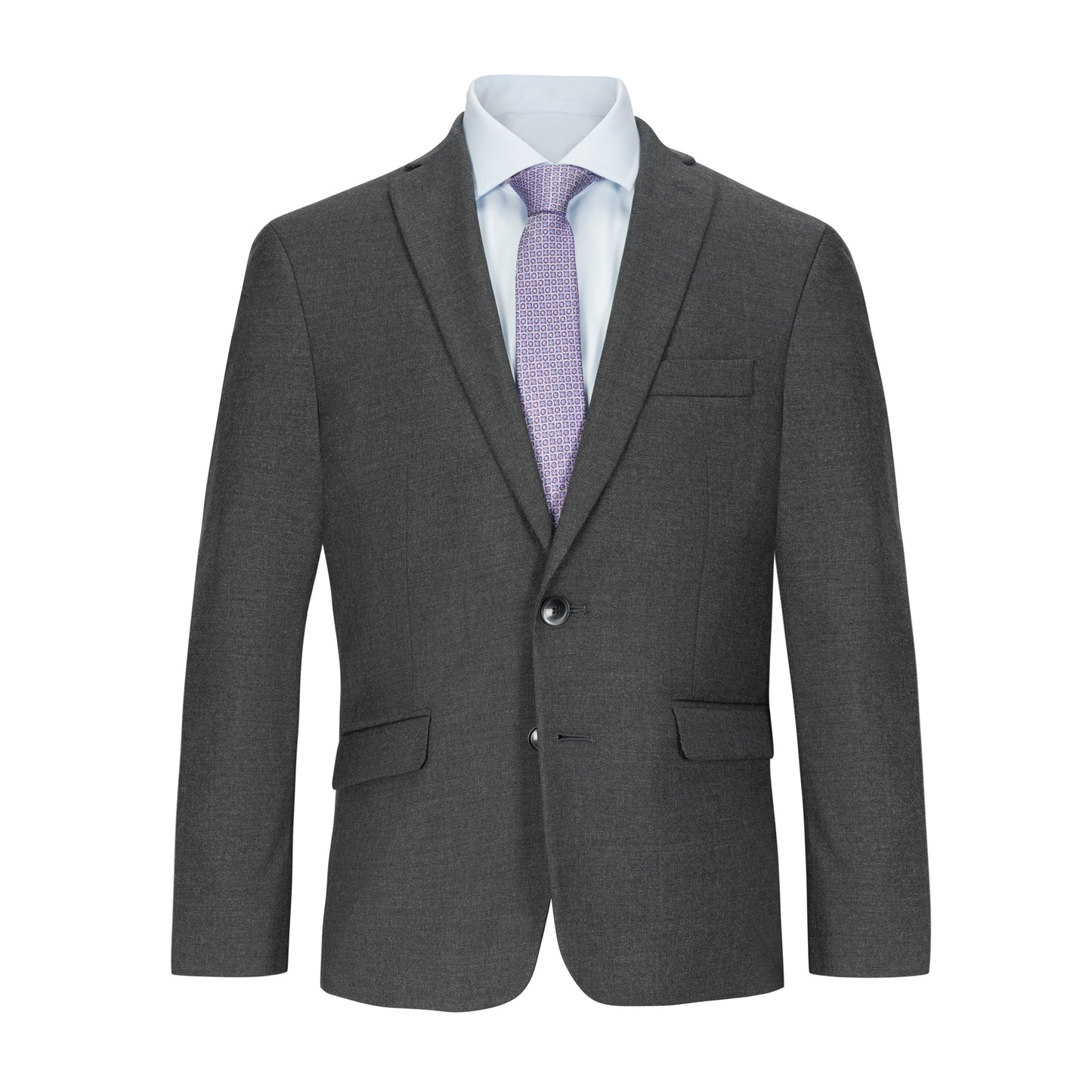 TALLIA BOYS CHARCOAL SUIT SEPARATE JACKET – HUSKY FIT