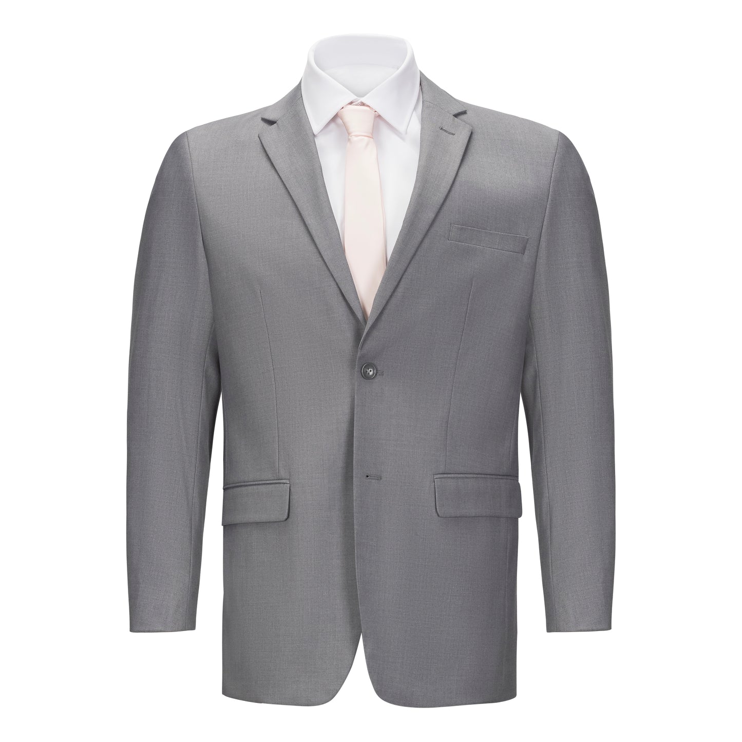 CARAVELLI VESTED LIGHT GREY SLIM FIT SUIT