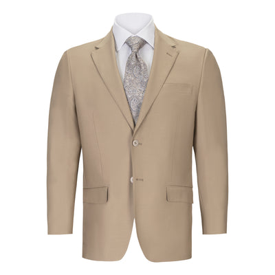 TAN WOOL SLIM FIT SUIT