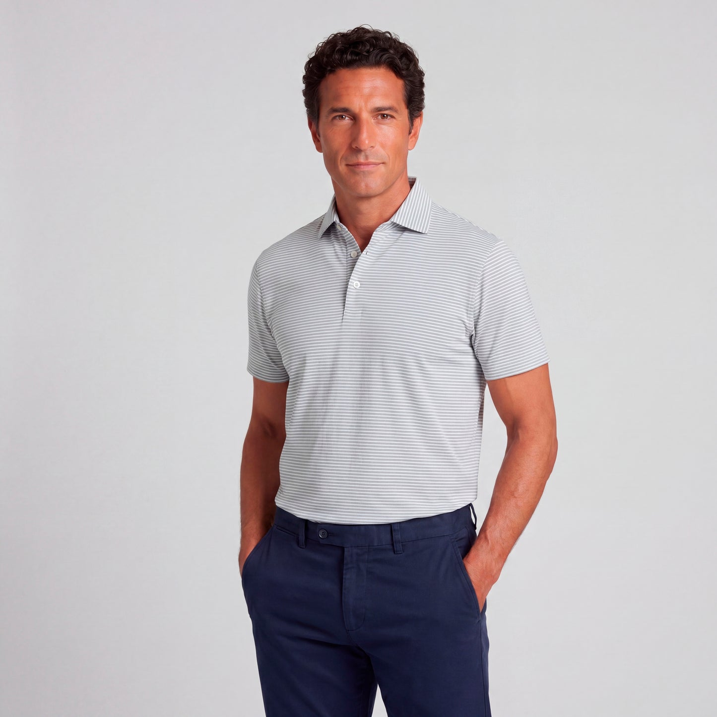 PETER MILLAR CROWN FLEX SHADOW STRIPE POLO
