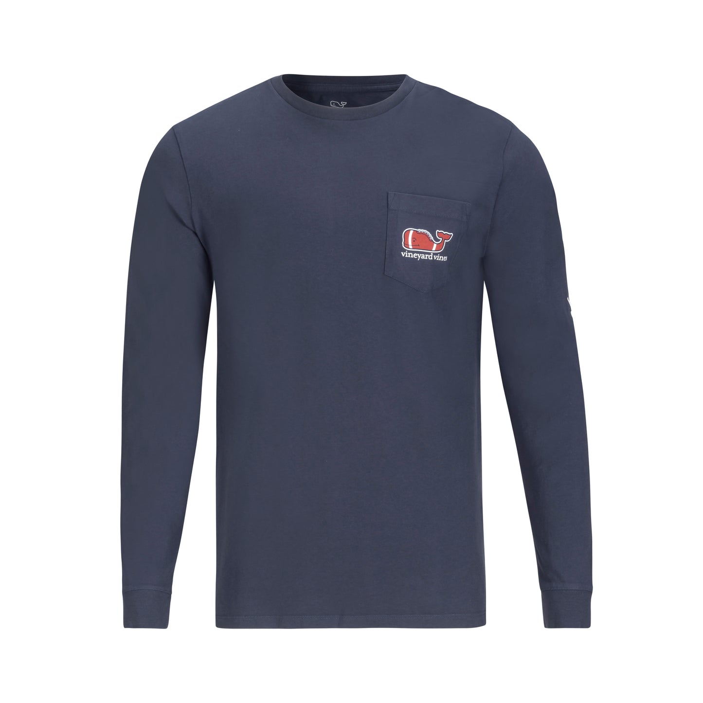 VINEYARD VINES FOOTBALL WHALE LONG SLEEVE POCKET TEE