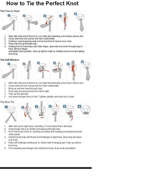 How to Tie the Perfect Knot
