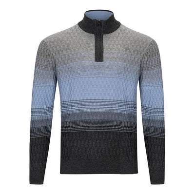 F/X FUSION OMBRE RIB ¼ ZIP SWEATER (more colors)