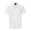 F/X FUSION WHITE JACQUARD FULL-BUTTON CAMP POLO