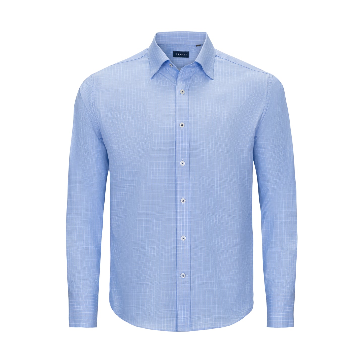 STANTT UNTUCKED PRINCE OF WALES CHECK SHIRT