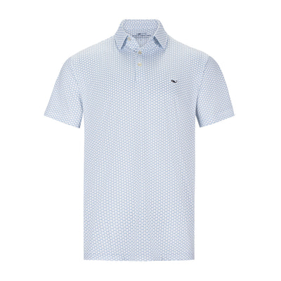 VINEYARD VINES BARRACUDA PRINT SANKATY PERFORMANCE POLO