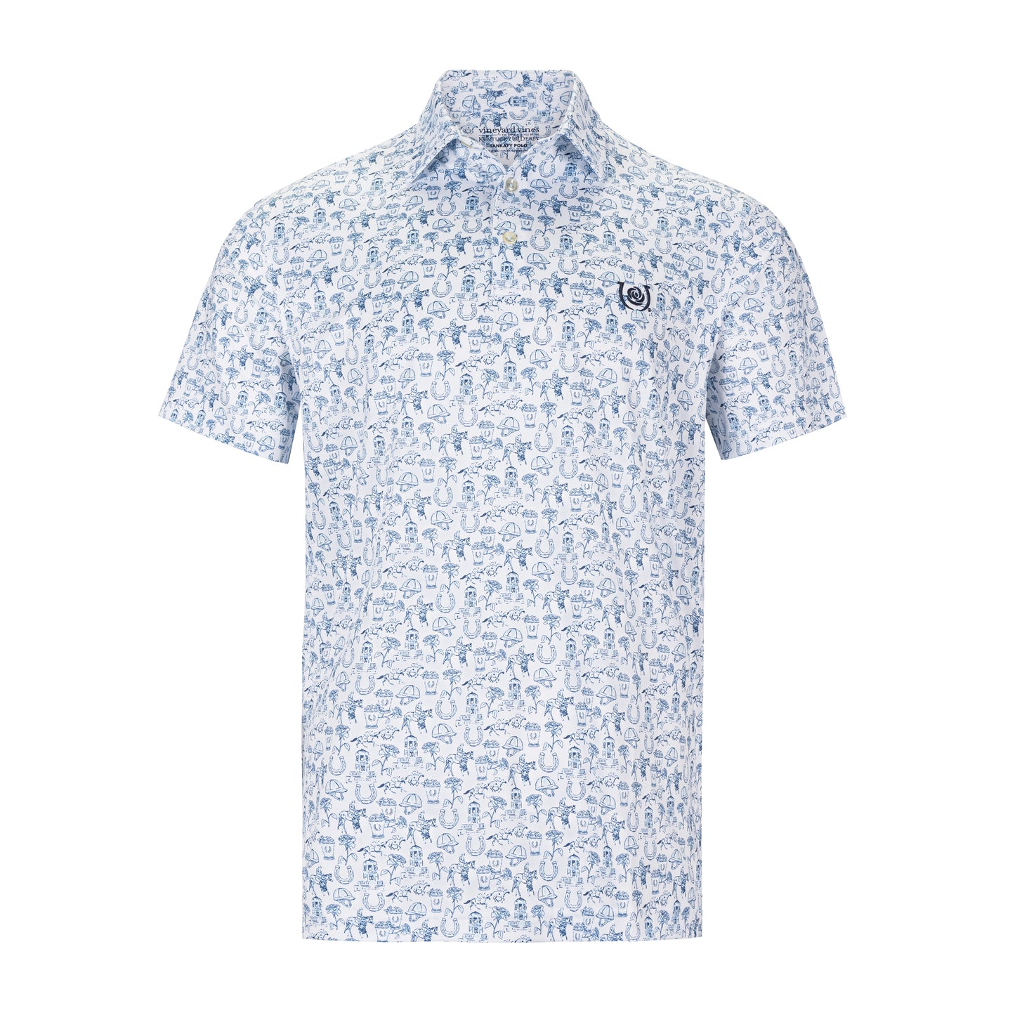 VINEYARD VINES KENTUCKY DERBY PRINT SANKATY PERFORMANCE POLO