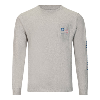 VINEYARD VINES HOCKEY FLAG GRAPHIC POCKET TEE