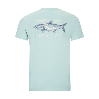 VINEYARD VINES CENTER CONSOLE TARPON GRAPHIC POCKET TEE