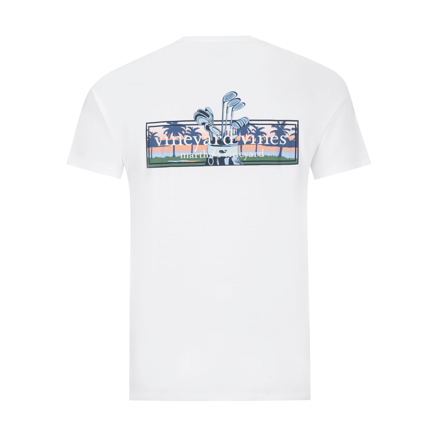 VINEYARD VINES SUNSET GOLF LOGO POCKET TEE