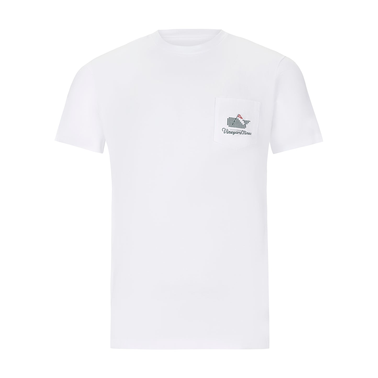 VINEYARD VINES GOLF BALL WHALE GRAPHIC POCKET TEE