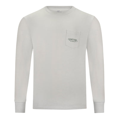 VINEYARD VINES DOG IN THE MARSH LONG-SLEEVE POCKET TEE