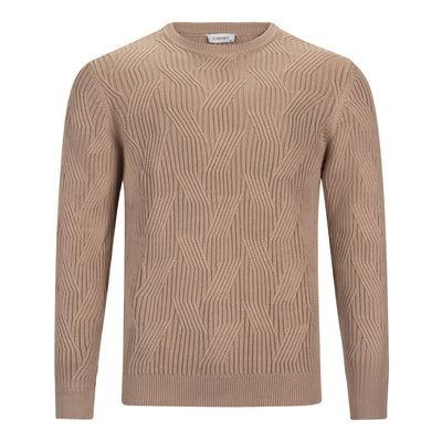 GARNET DIAMOND CREWNECK SWEATER
