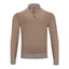 GARNET PLAITED BUTTON MOCKNECK SWEATER (more colors)