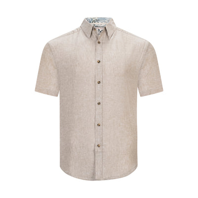 REPORT COLLECTION SHORT-SLEEVE LINEN SHIRT