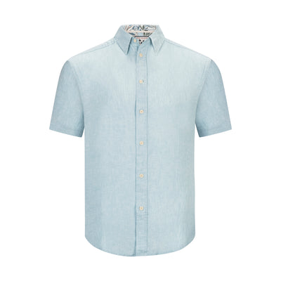 REPORT COLLECTION SHORT-SLEEVE LINEN SHIRT