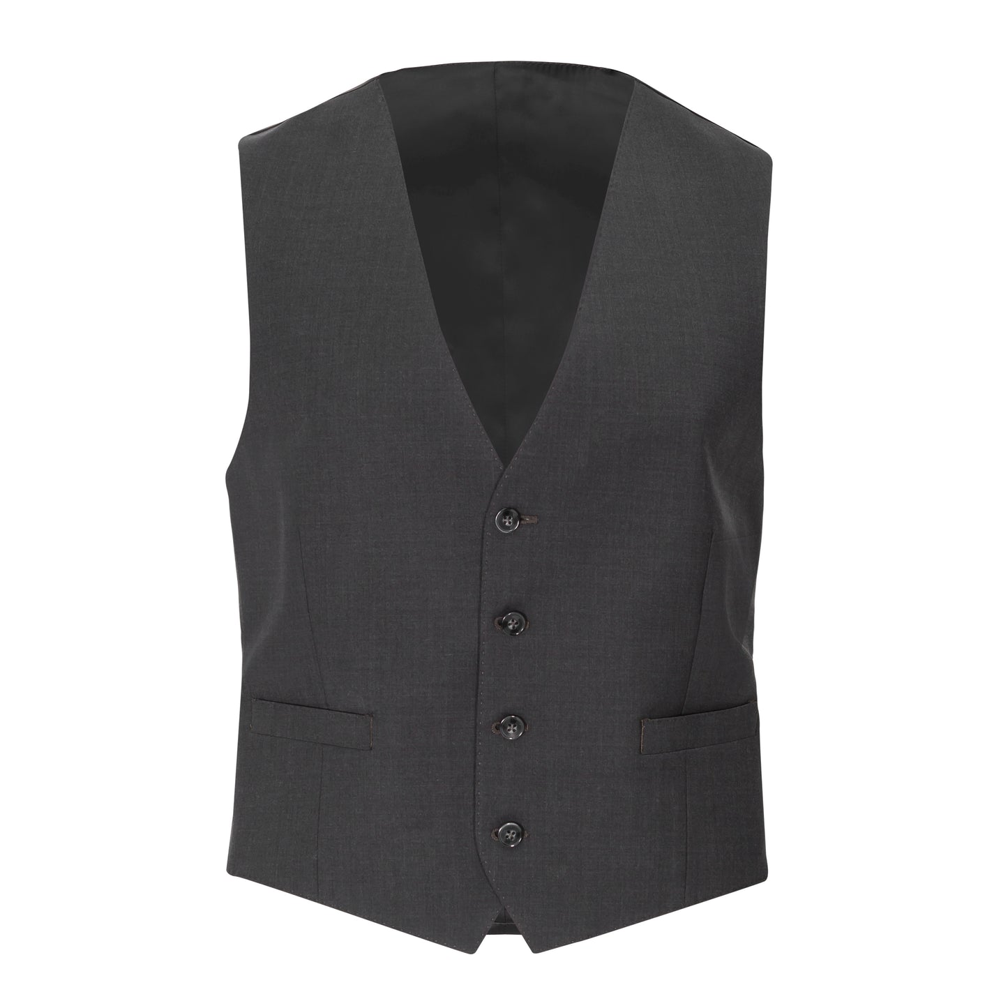 CALVIN KLEIN CHARCOAL X-FIT SUIT SEPARATE VEST