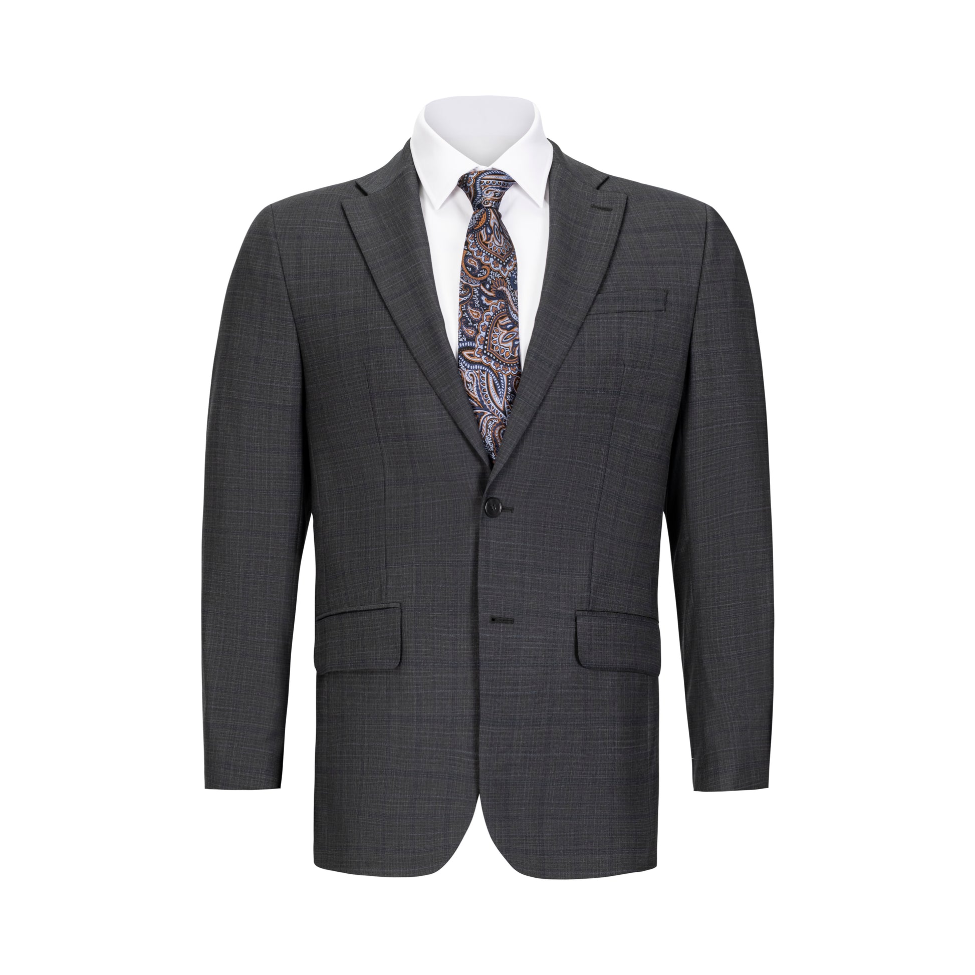 CALVIN KLEIN SLIM FIT CHARCOAL PLAID SUIT – Miltons The Store