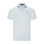 U.S. POLO SLIM FIT INTERLOCK TIPPED POLO IN LIGHT BLUE