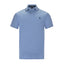 U.S. POLO SLIM FIT INTERLOCK TIPPED POLO IN BLUE