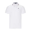 U.S. POLO SLIM FIT INTERLOCK TIPPED POLO IN WHITE