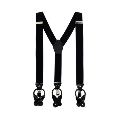 BRUNO PIATELLI BLACK SUSPENDERS