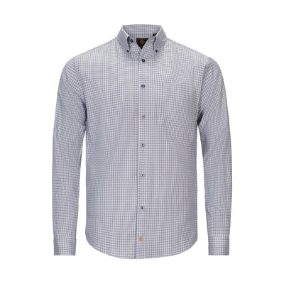 F/X FUSION COTTON WRINKLE FREE TEXTURED MINI CHECK SHIRT