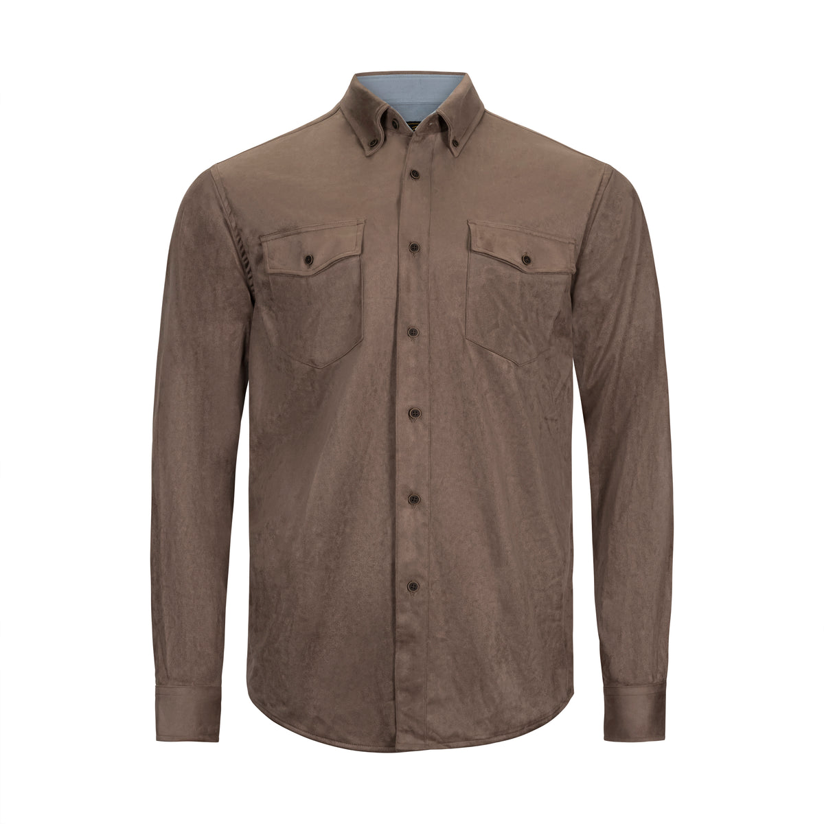 F/X FUSION MEN'S FAUX SUEDE BUTTON-DOWN SHIRT JACKET (more colors)