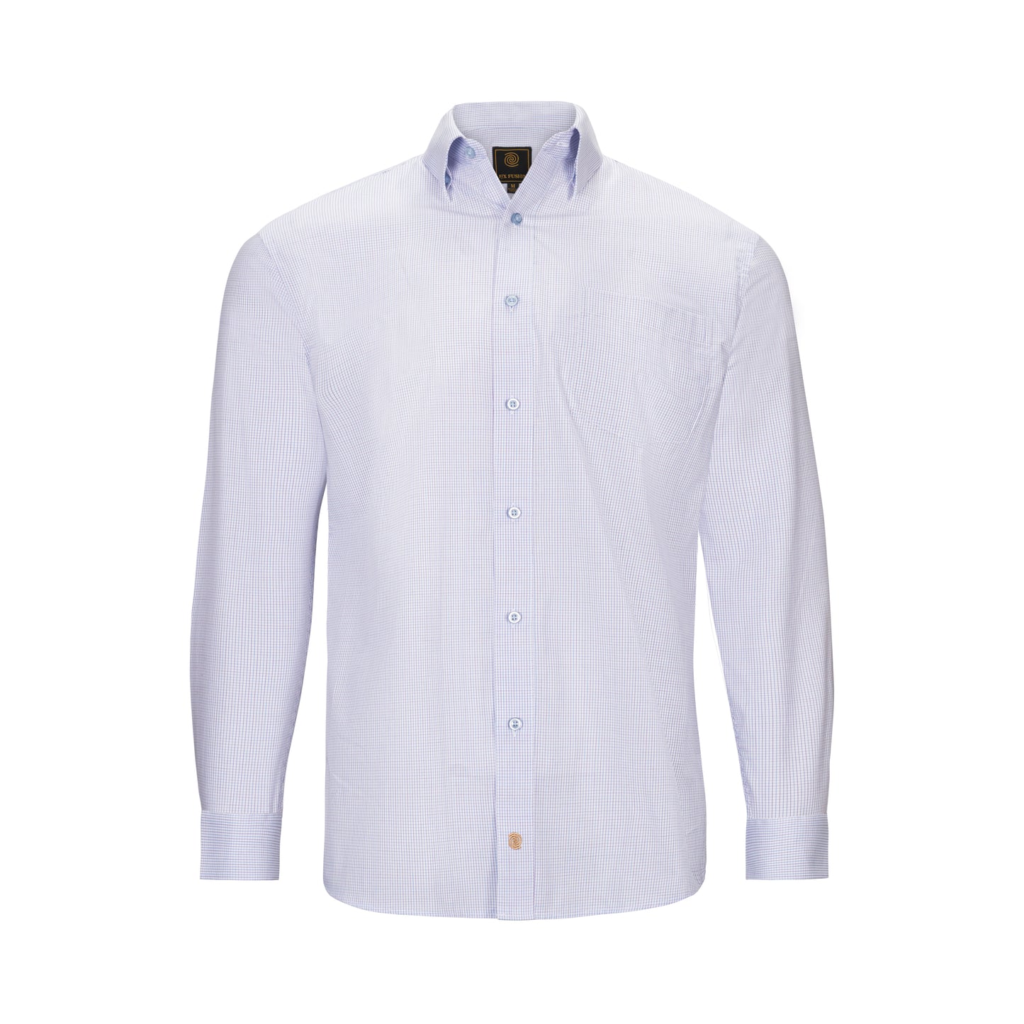 F/X FUSION COTTON WRINKLE-FREE MICRO CHECK SHIRT