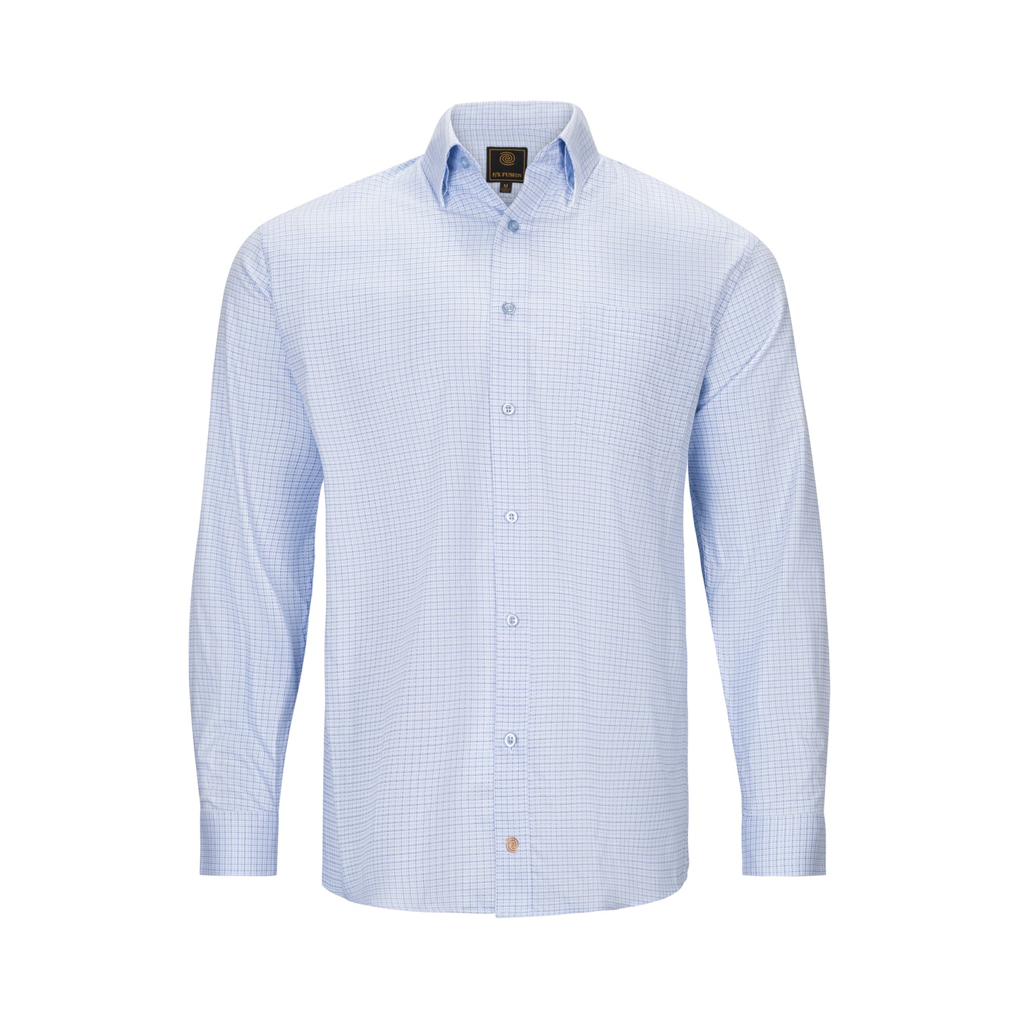 F/X FUSION COTTON WRINKLE-FREE TEXTURED JACQUARD SHIRT