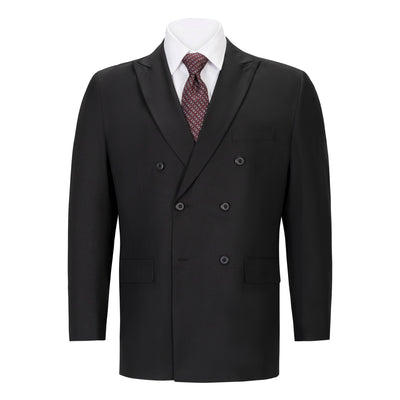 GILARDINI UOMO BLACK DOUBLE-BREASTED SUIT