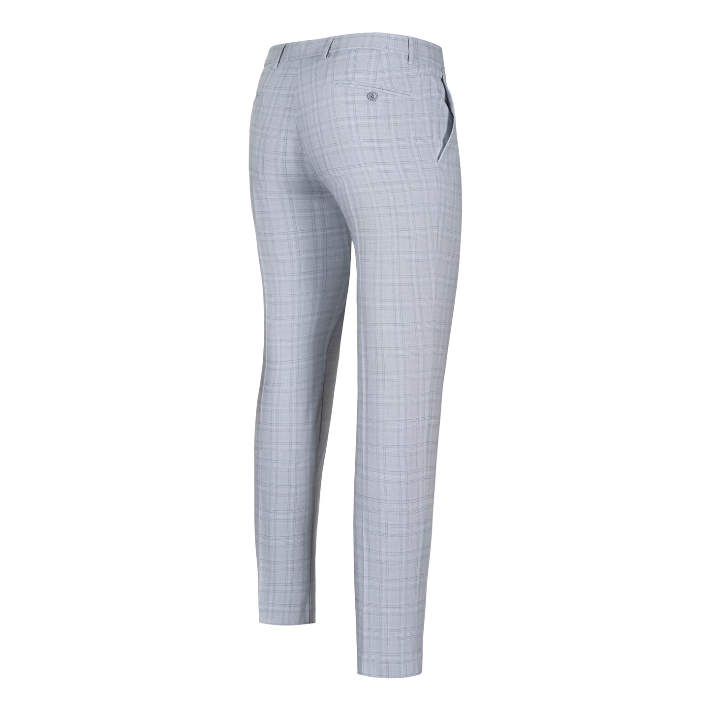 TOMMY HILFIGER LIGHT BLUE TONAL PLAID STRETCH COMFORT PANT