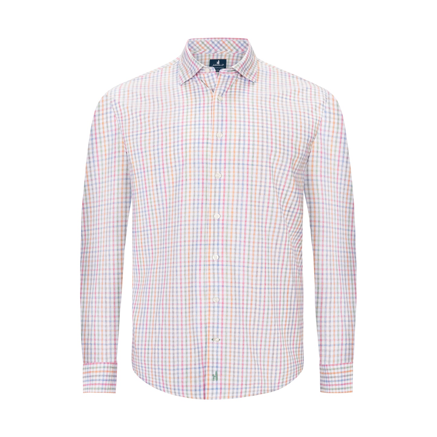 JOHNNIE O EVERYDAY PERFORMANCE BUTTON DOWN SHIRT – WHITE CHECK