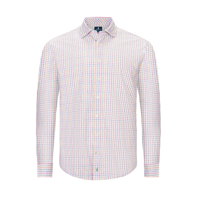 JOHNNIE O EVERYDAY PERFORMANCE BUTTON DOWN SHIRT – WHITE CHECK