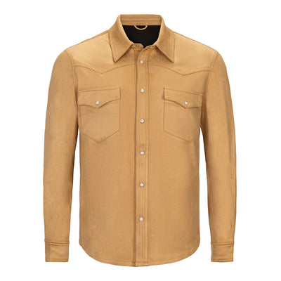 JOHNNY Q FAUX SUEDE WESTERN SHIRT JACKET (more colors)