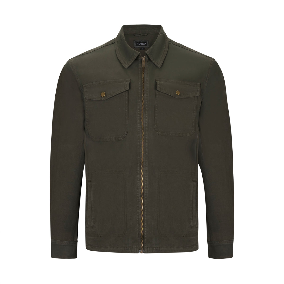 LIVERPOOL STRETCH CANVAS FOUR-POCKET SHIRT JACKET
