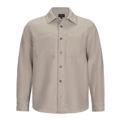 LIVERPOOL TONAL CHEVRON BUTTON-FRONT SHIRT JACKET