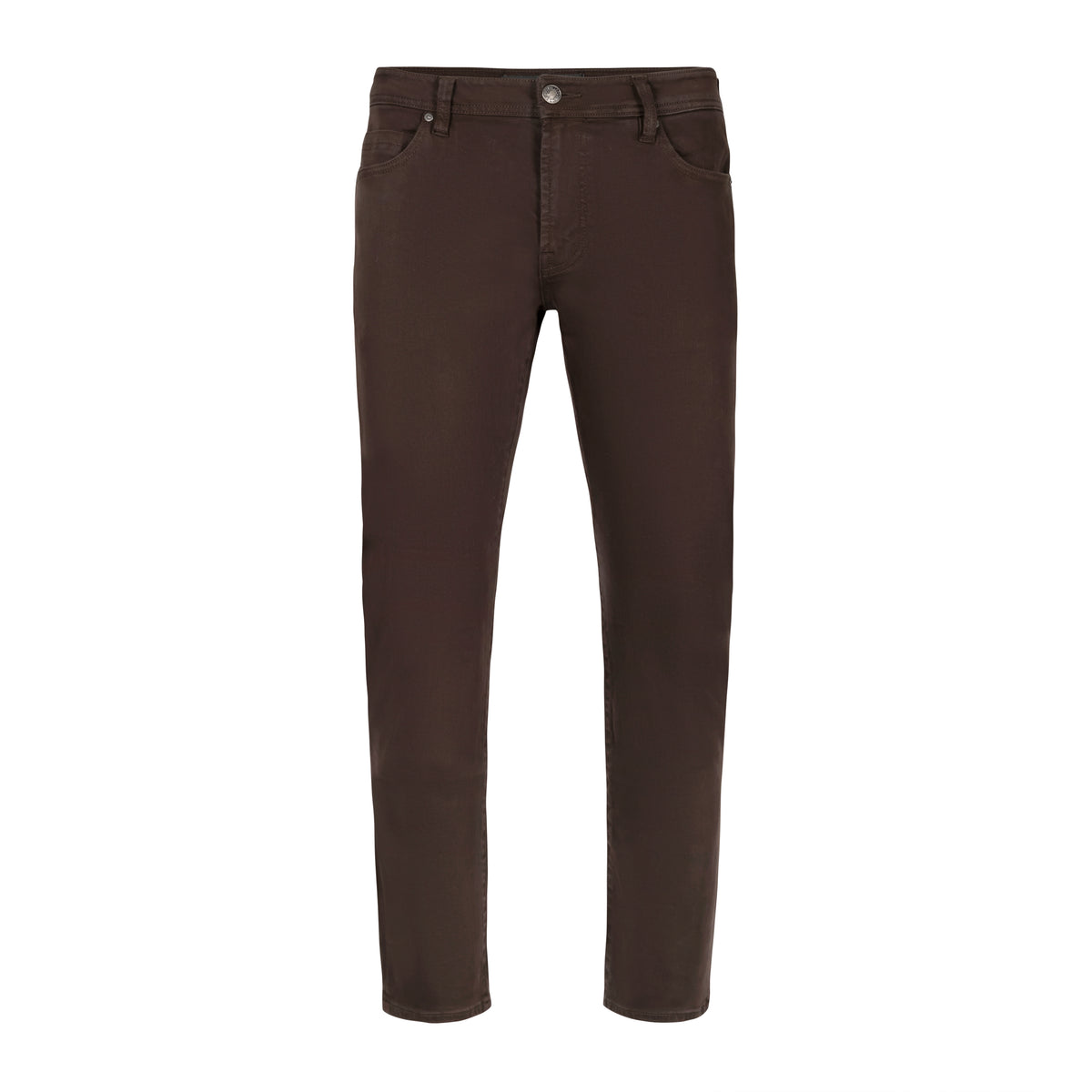 LIVERPOOL KINGSTON MODERN STRAIGHT CHOCOLATE BROWN COLORED DENIM