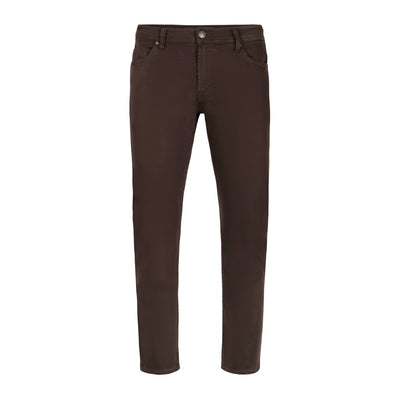 LIVERPOOL KINGSTON MODERN STRAIGHT CHOCOLATE BROWN COLORED DENIM